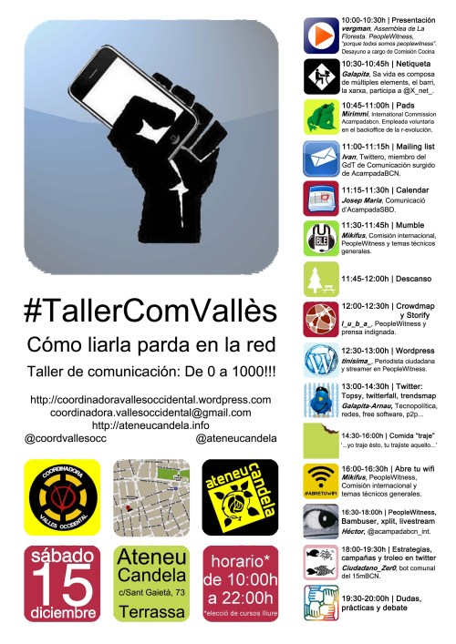 Taller Comunicació "Como liarla parda en la red" - Coordinadora Vallès Occidental