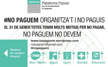 #NoPaguem . convocatòria 31 gener