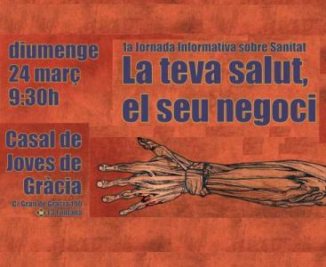 #24M Cartell 1ª Jornada Sanitat Gràcia . slide