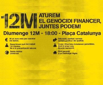 Manifestació 12M Barcelona