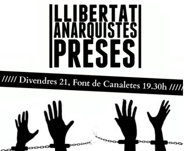 Divendres #21J, manifestació en solidaritat amb les 5 de Barcelona