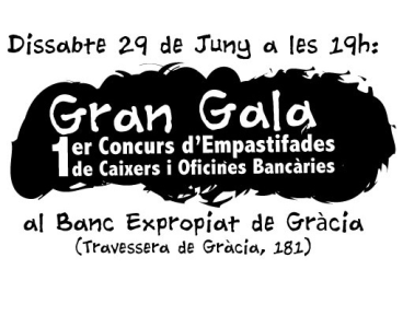 Gran Gala. 1r Concurs d’Empastifades de Caixers i Oficicnes Bancàries . s