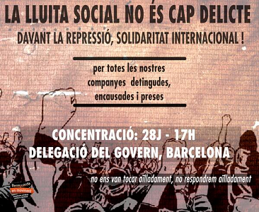 28J - La lluita social no és cap delicte