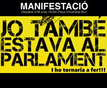 Manifestació dissabte Jo també estava Parlament 18_03_15